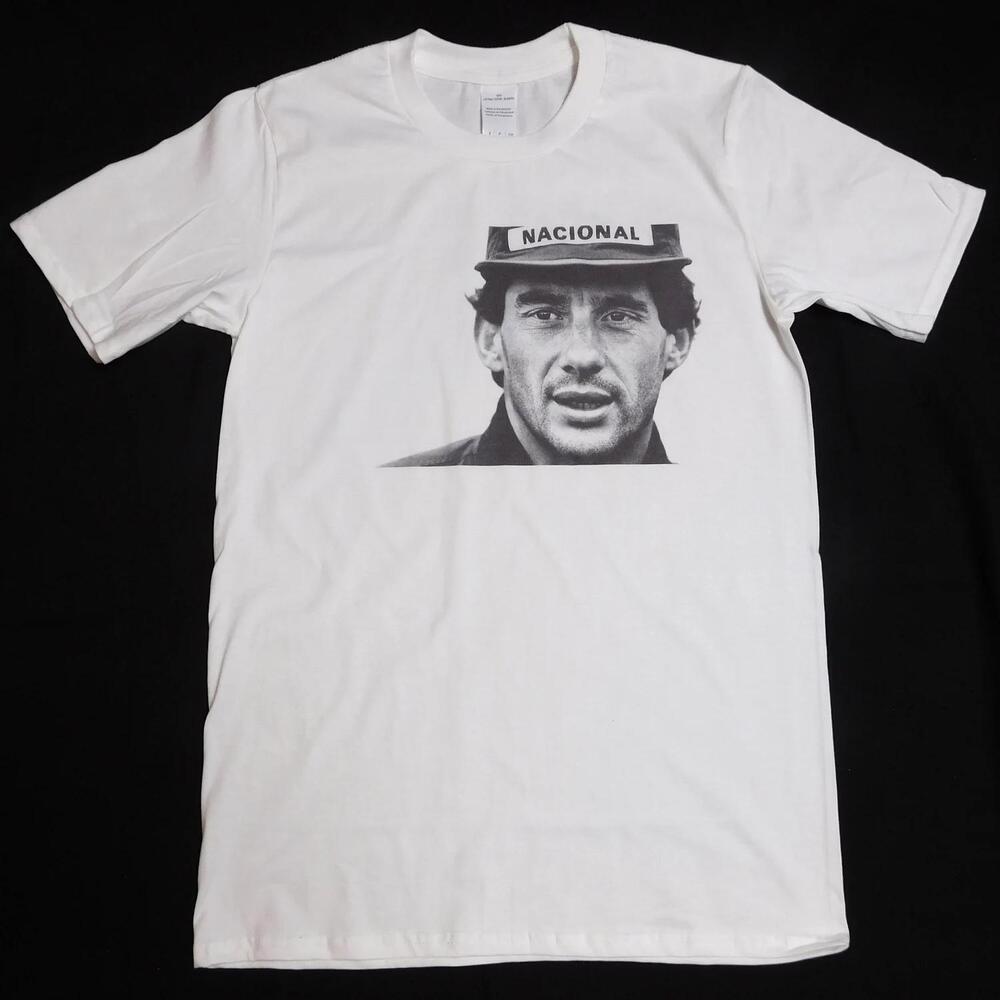 Ayrton Senna White T-Shirt